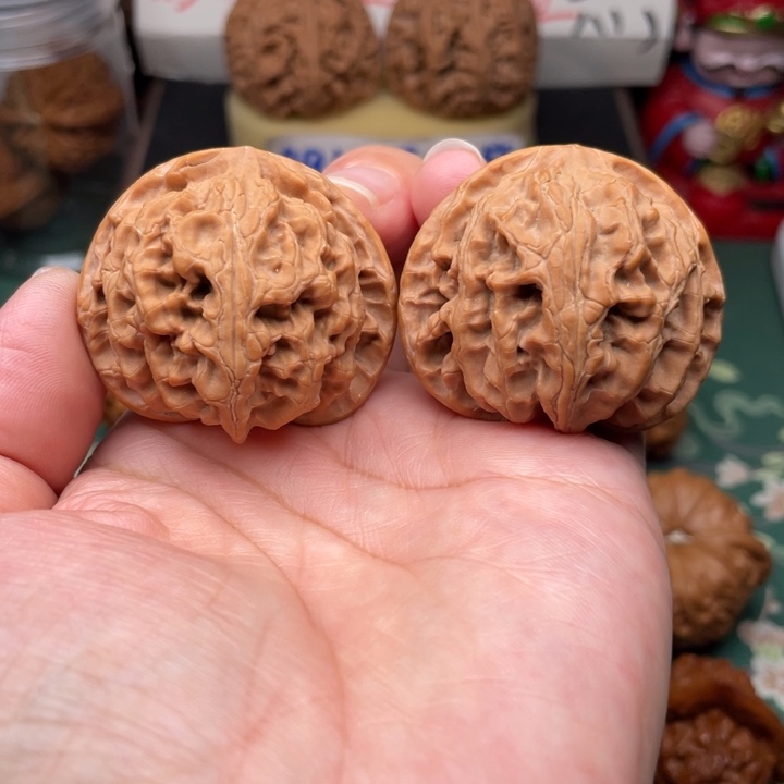 【闪购商品】把件文玩核桃42苹果园有修