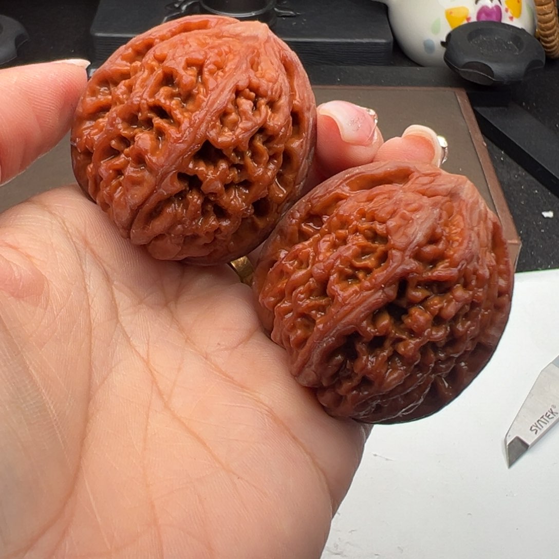 文玩核桃把件凤凰台42