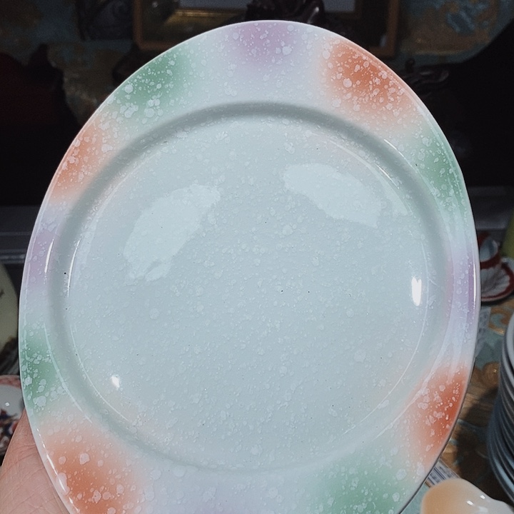 瓷片新年快乐。万事如意