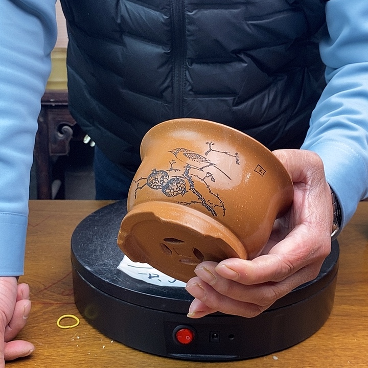 紫砂花盆货号一只JJ2