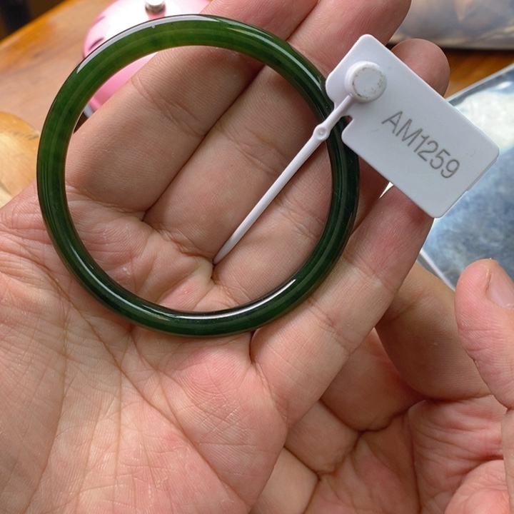 和田玉（碧玉）手镯未镶嵌59