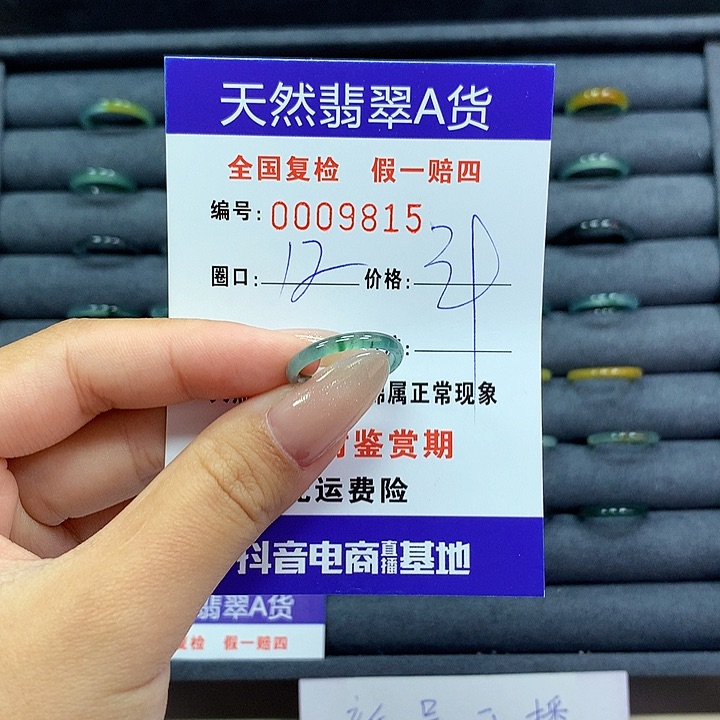 翡翠戒指未镶嵌      9815