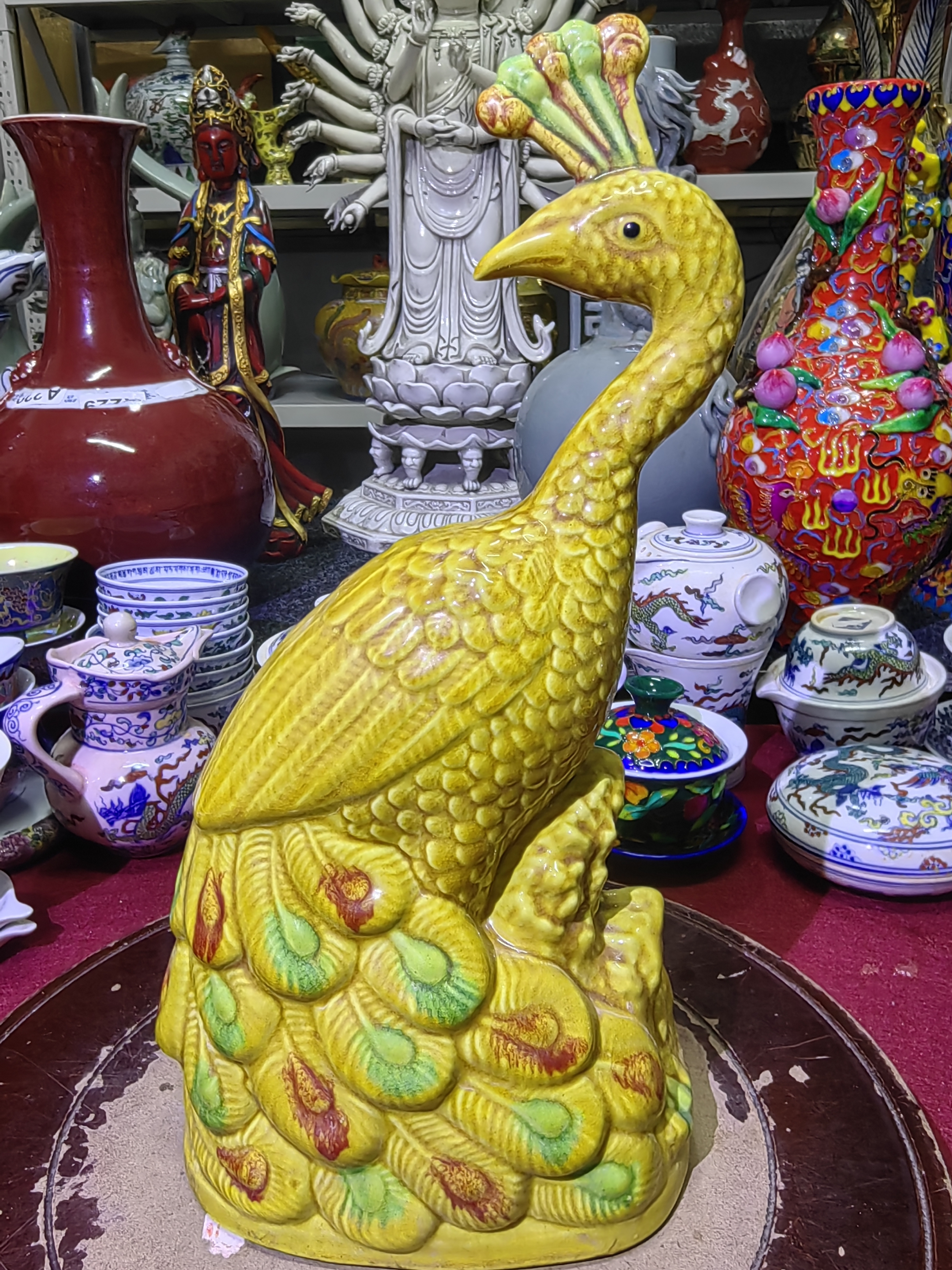 孔雀摆件观赏摆件