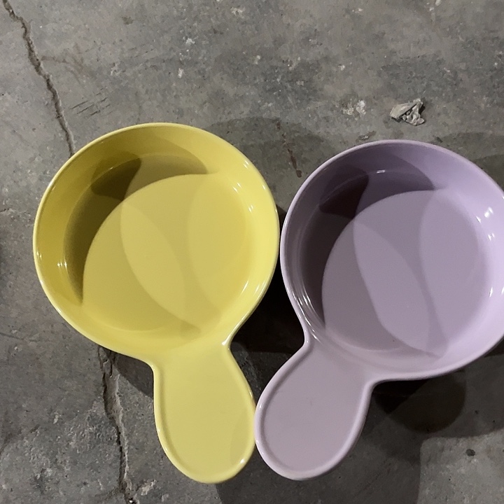 陶陶瓷手柄盘2个装微瑕