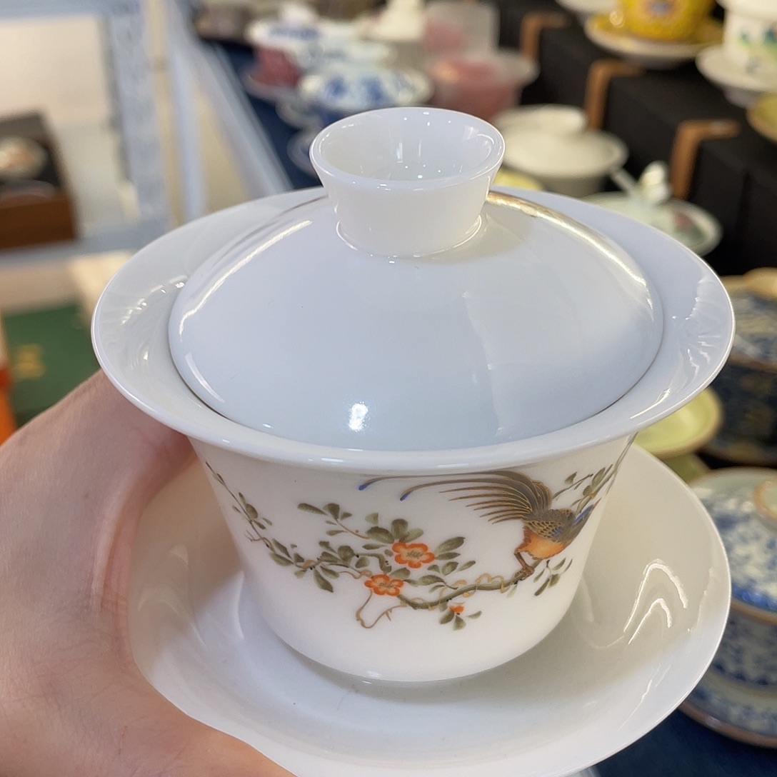 陶景德陶瓷盖碗茶具