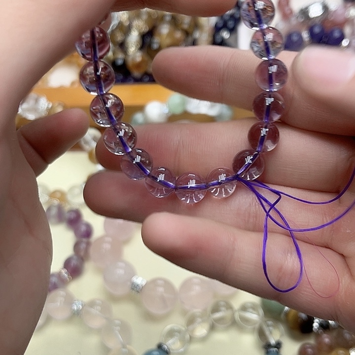 水晶手链未镶嵌玻利维亚素圈