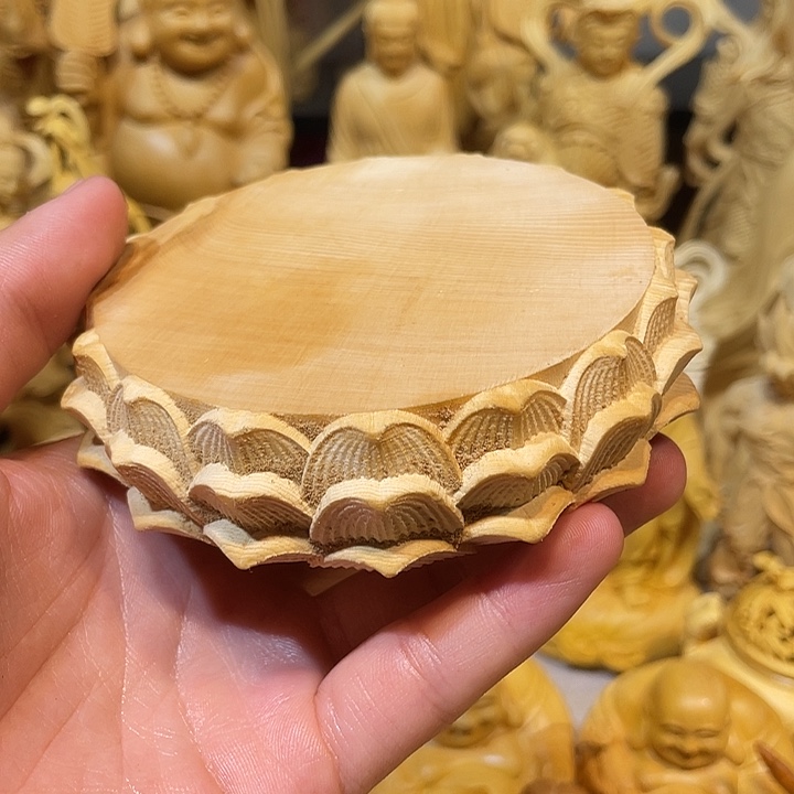 黄杨木瑕疵莲花座