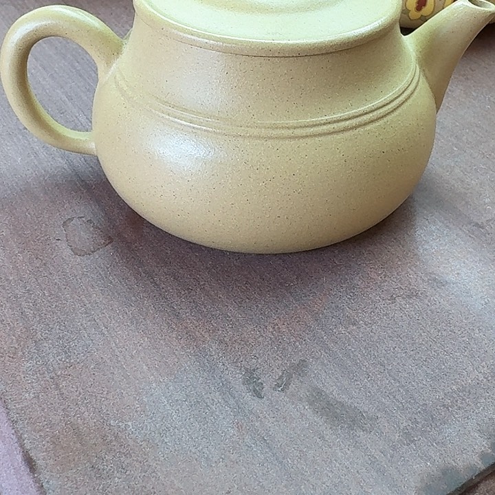 紫砂茶壶本绿双圈紫砂壶