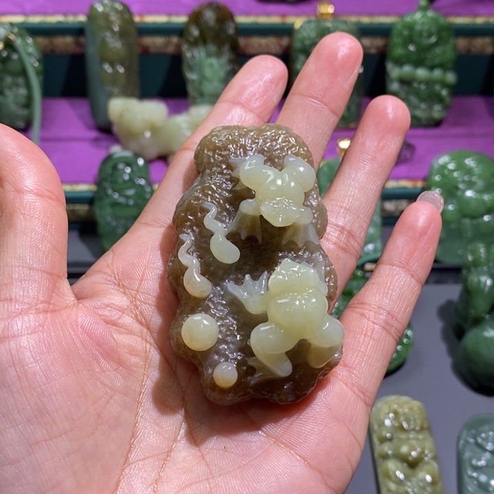 未镶嵌和田玉挂件无*