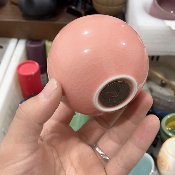 陶瓷茶具全部清清完回家过年