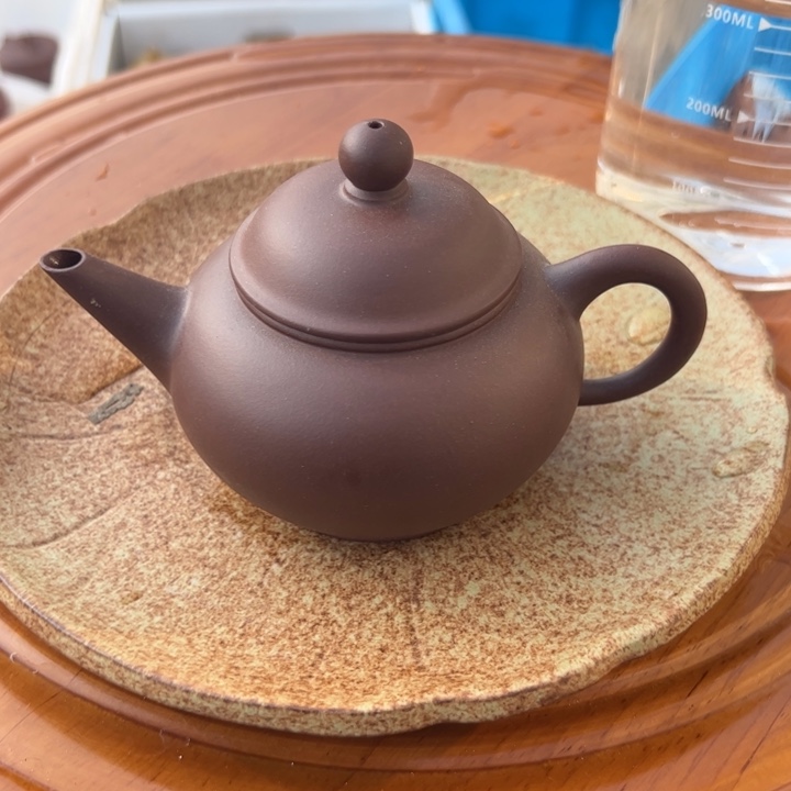 紫砂茶壶紫泥精工水平150cc