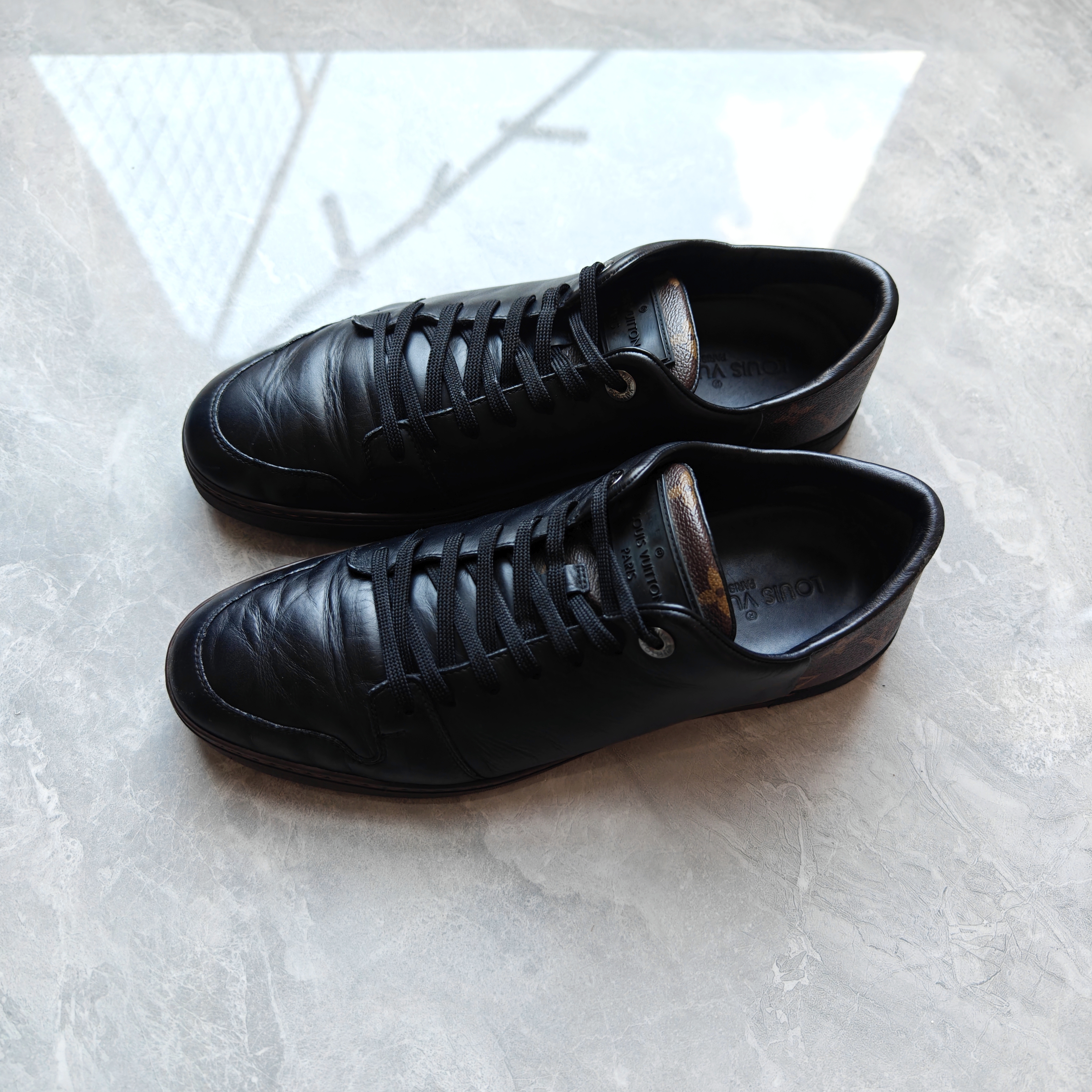 95新 LouisVuitton/路易威登 41.5码/经典款老花棋盘格低帮板鞋