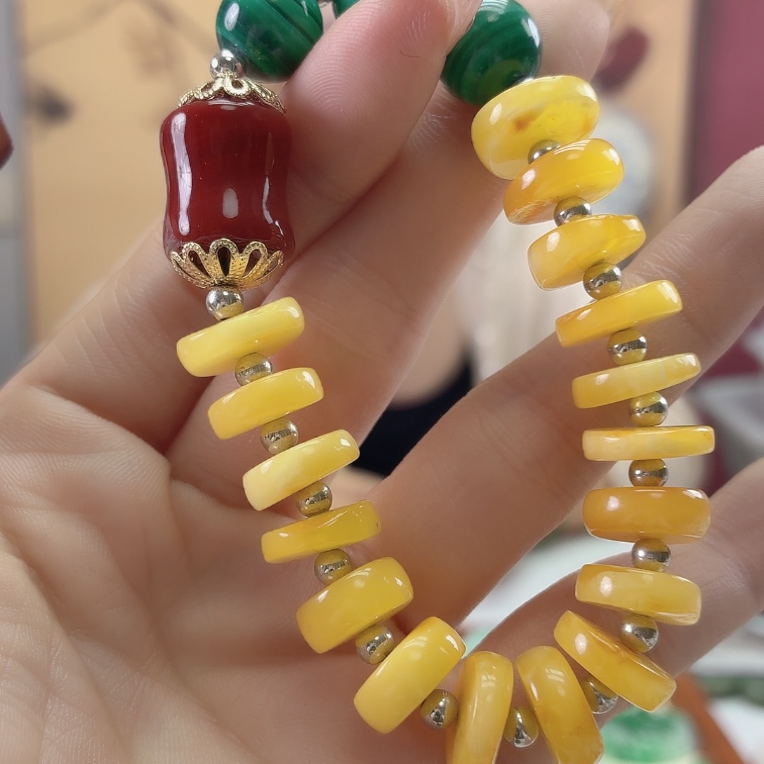 蜜蜡未镶嵌手链手串