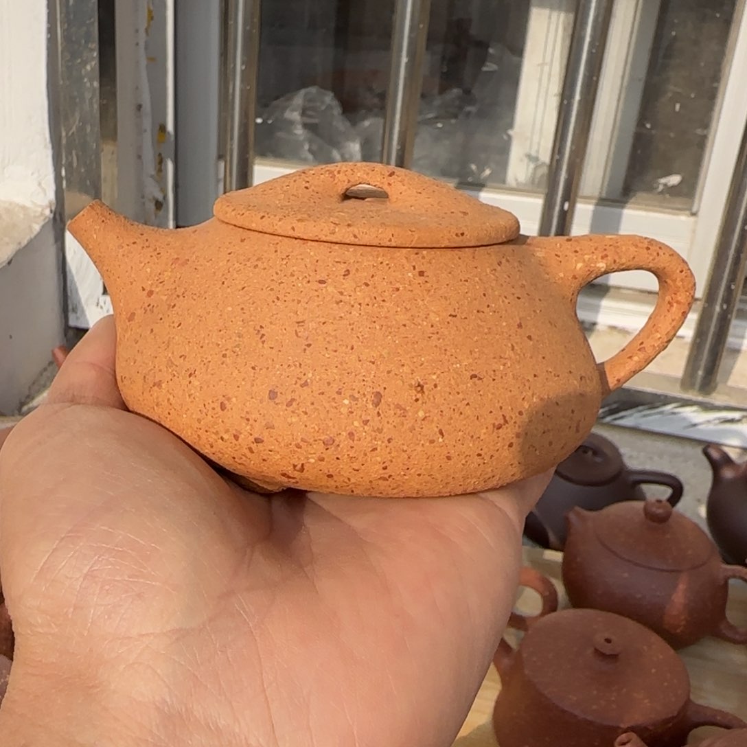 紫砂茶壶琛*八目黄段洗砂200cc