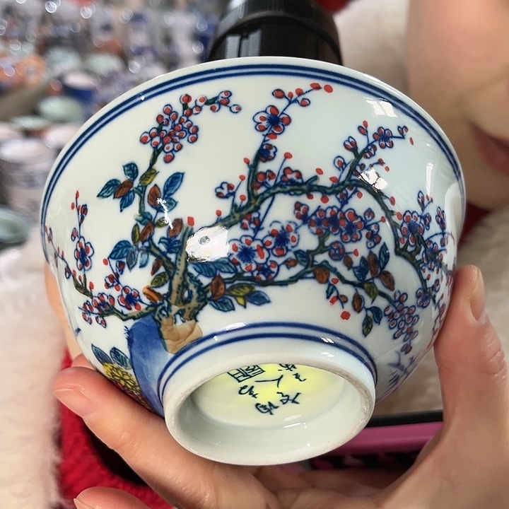 瓷片///////直径12.5厘米。绿。