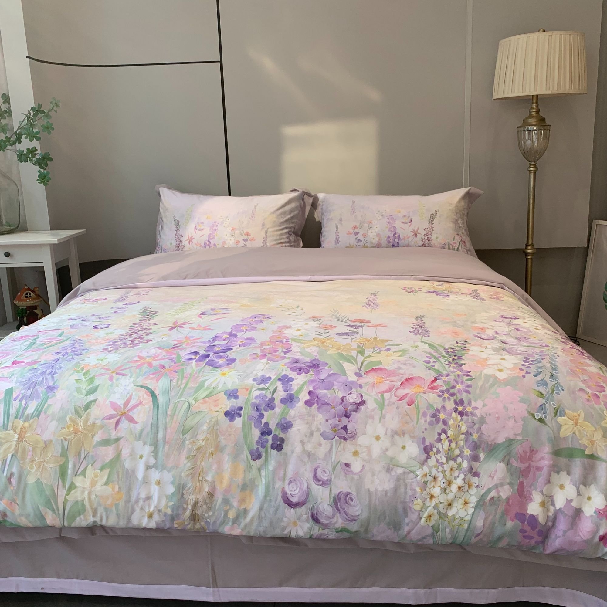 新品专版花型加厚双面磨毛秋冬四件套全棉床单被套保暖床上用品