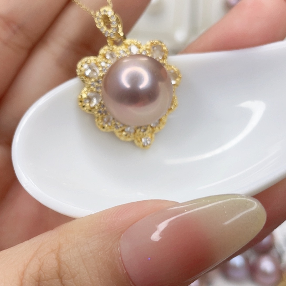 淡水珍珠未镶嵌吊坠(赠链)