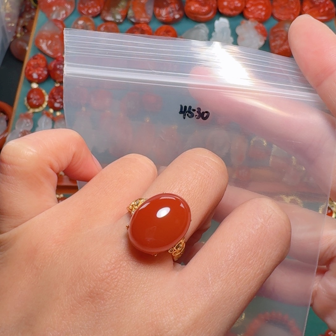 南红玛瑙南红银S925镶嵌