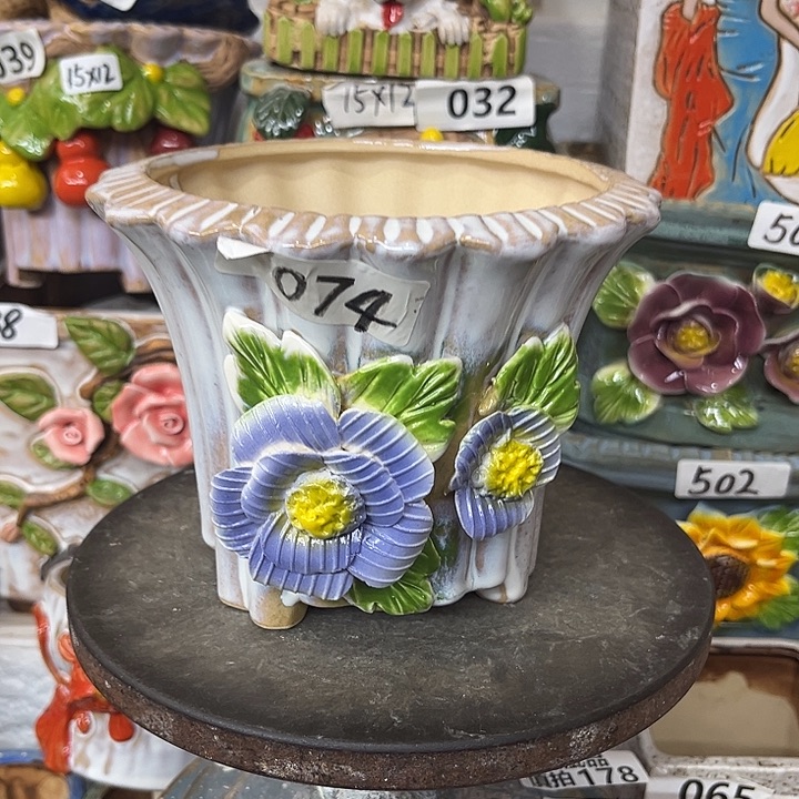 粗陶材质多肉花盆