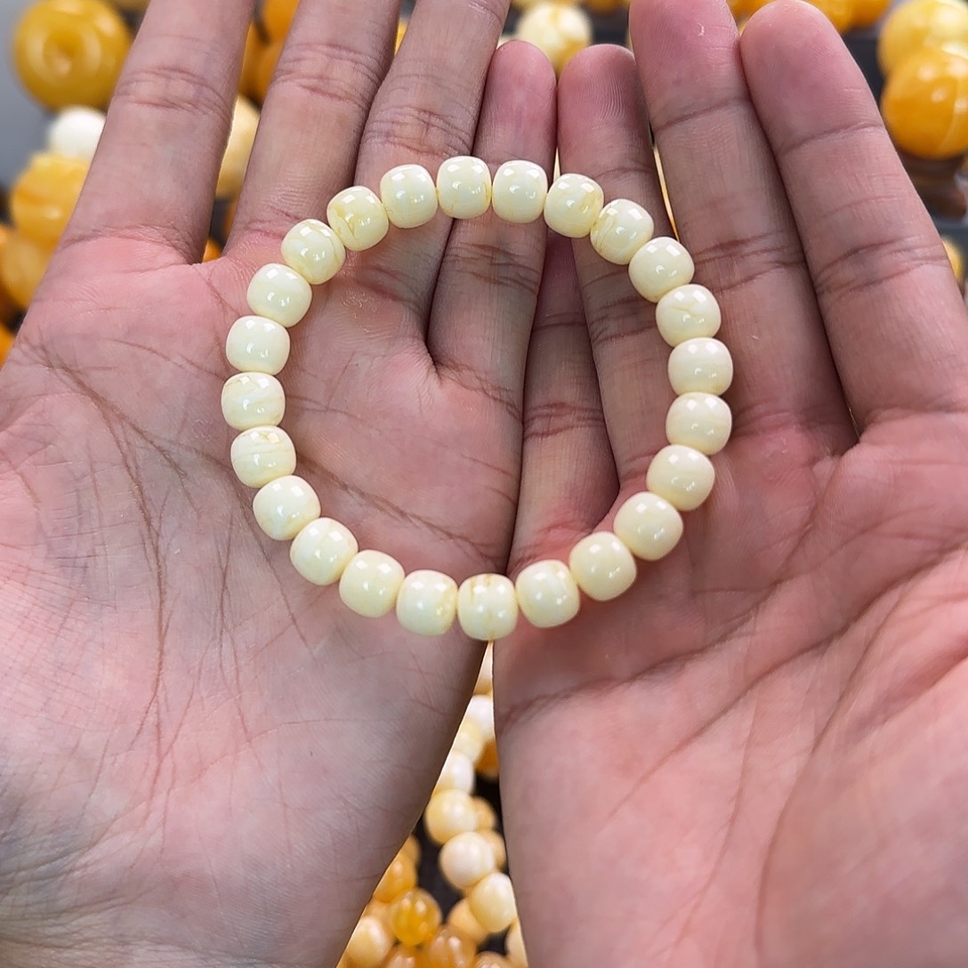 琥珀未镶嵌珠宝奇石9mm同料