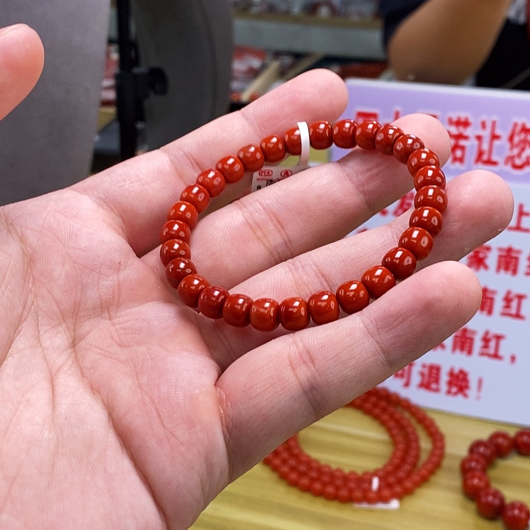 南红玛瑙多样式发一未镶嵌7mm