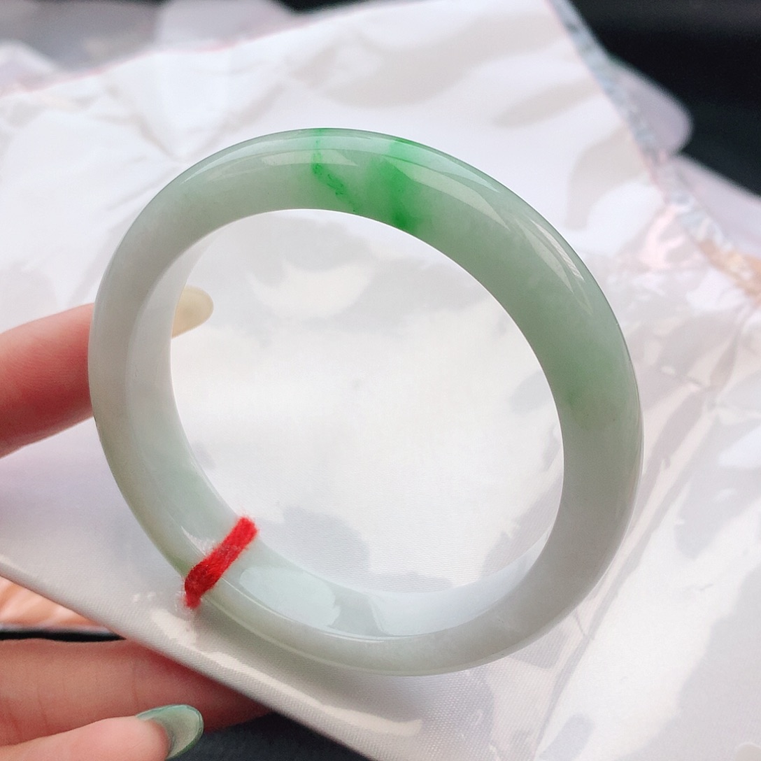 翡翠手镯未镶嵌54正圈480344