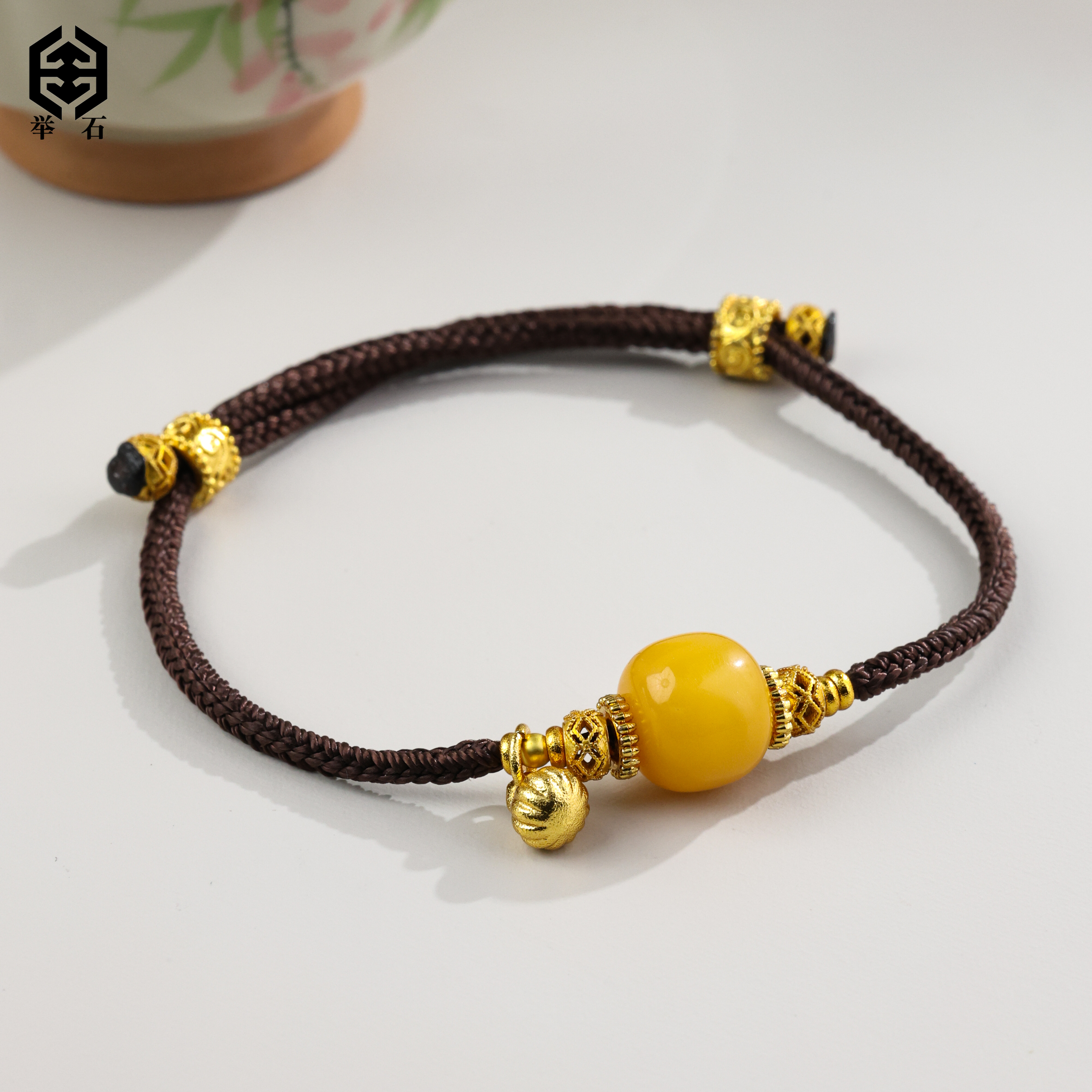 【举石精选】X1127-333-32蜜蜡合金手链(一件/多样性发）X