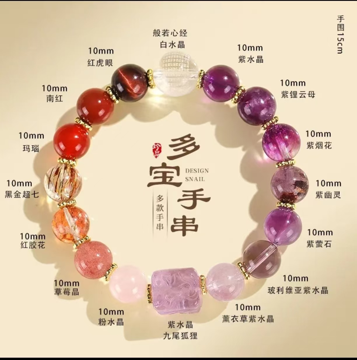 (T801-T970)天然石散珠半成品多样性发货