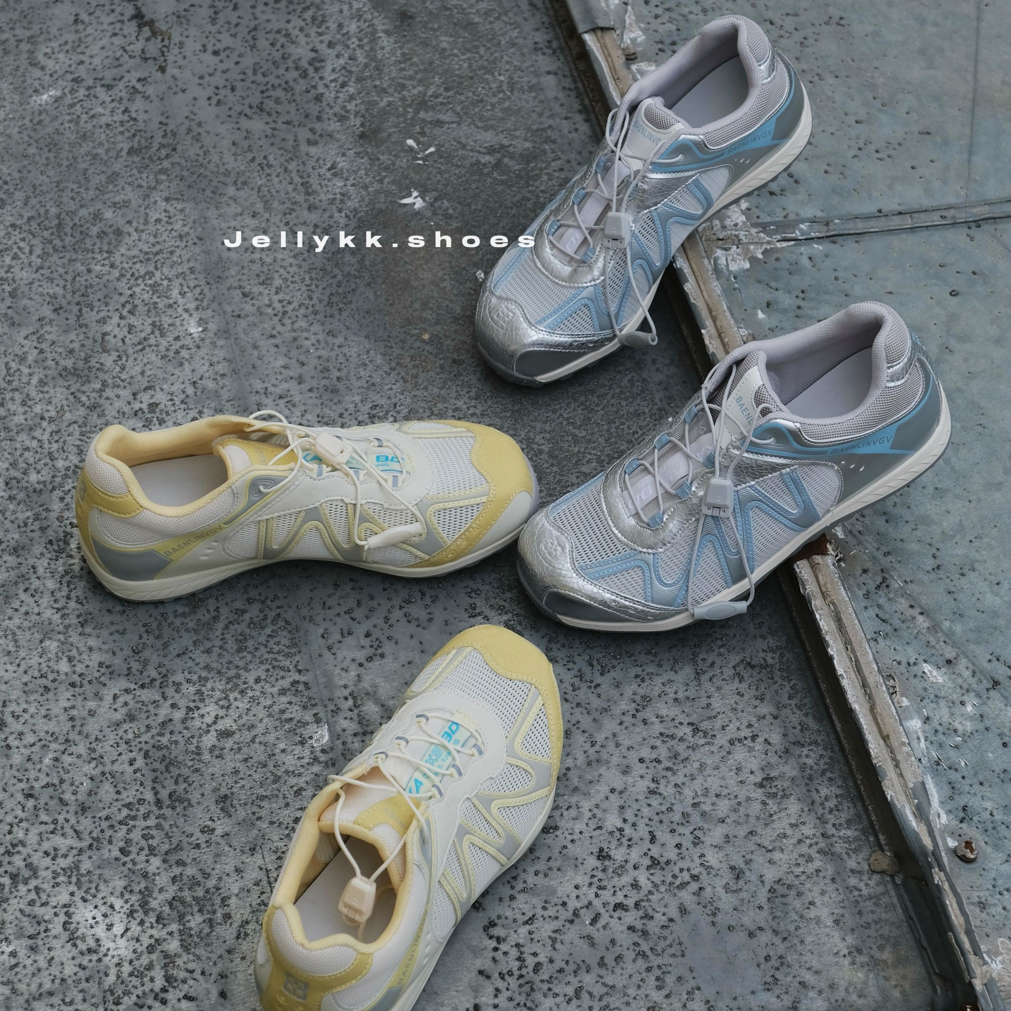 【Jellykk】4cm户外时装百搭休闲透气网面软底运动风圆头休闲鞋