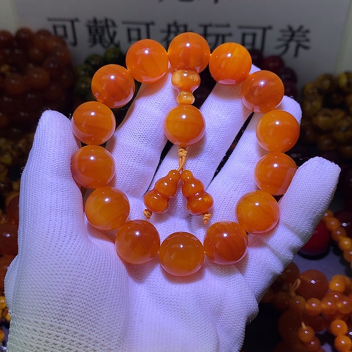 手串/手链松木（琥珀木）1.6 包浆高货