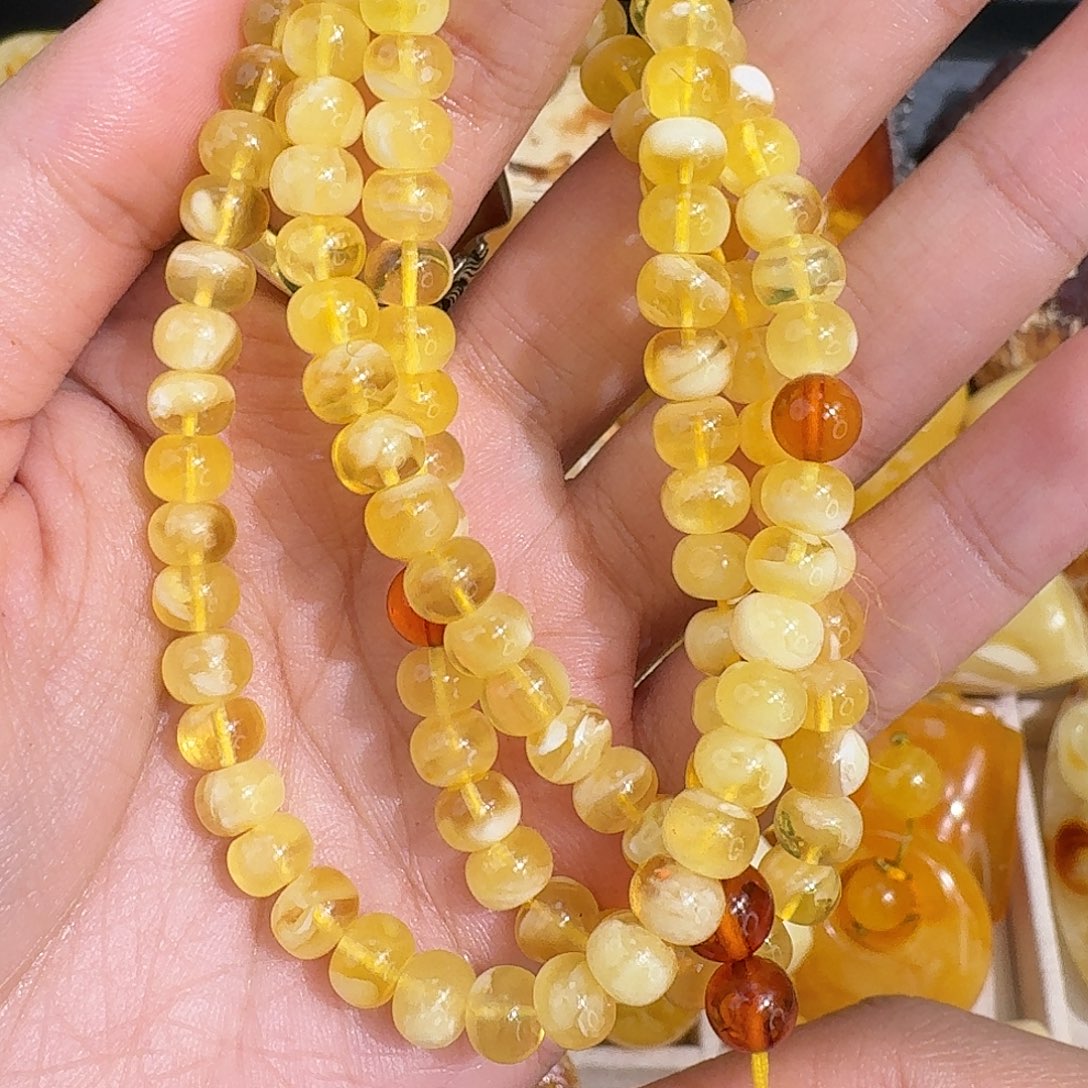 橙***光琥珀未镶嵌裸石我