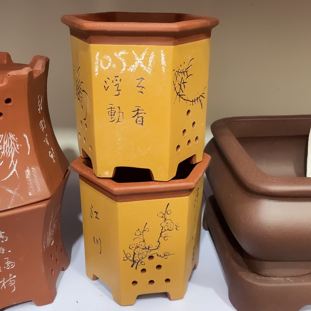 紫砂天心紫砂手工花盆