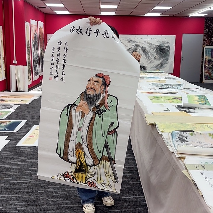 国画人物图画作品