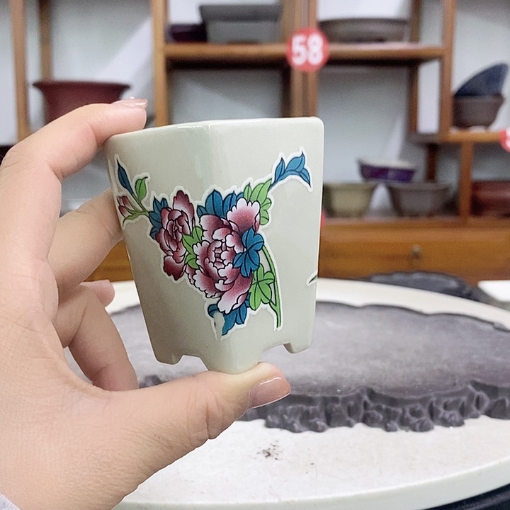 紫砂花盆瑕疵7-5。。。