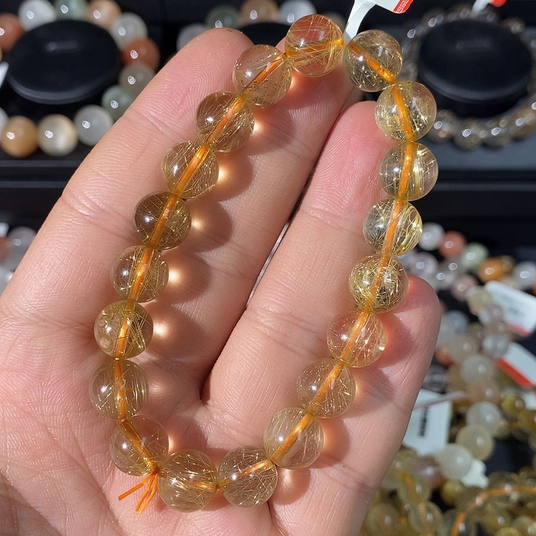 未镶嵌手链水晶金发晶