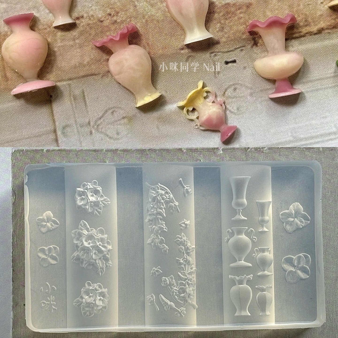 小咪同学原创美甲模具国风瓶器系列（无尽夏）