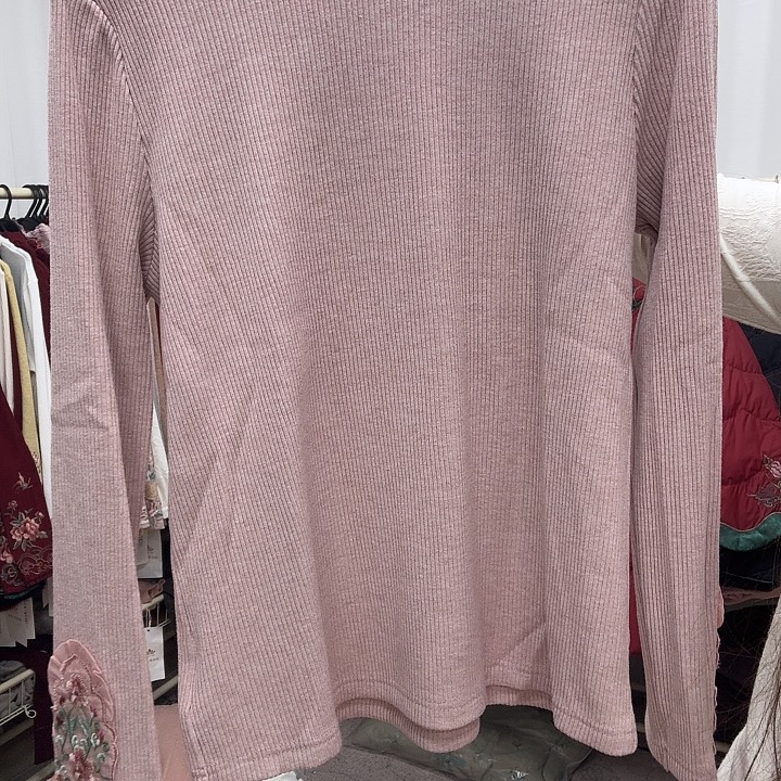 5137粉色打底衫女