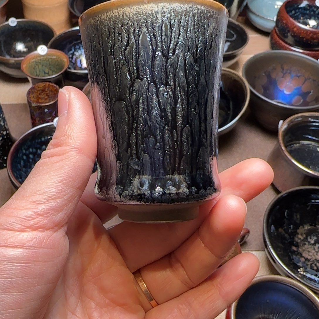 茶盏42若叶百花闻香杯