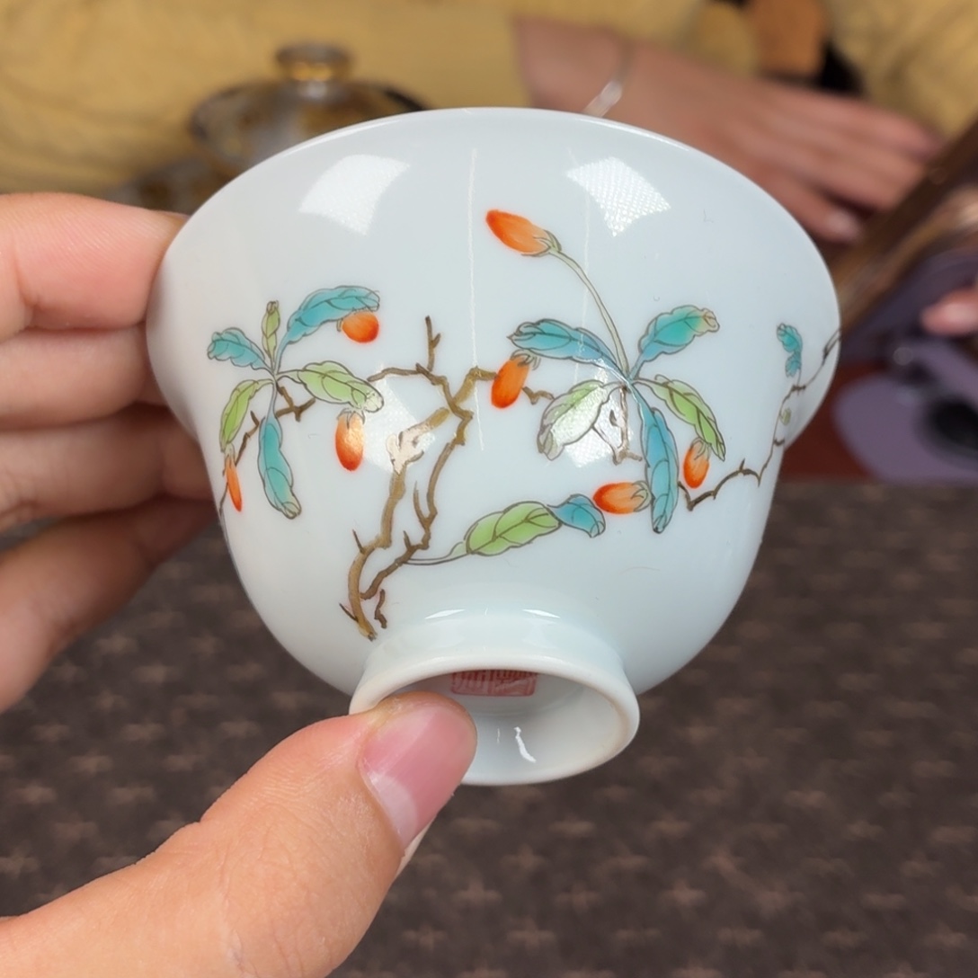 瓷杯子瓷姑娘景德镇陶瓷艺术