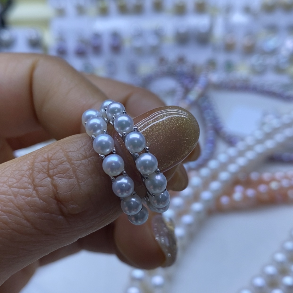 【闪购商品】淡水珍珠耳饰银S925镶嵌