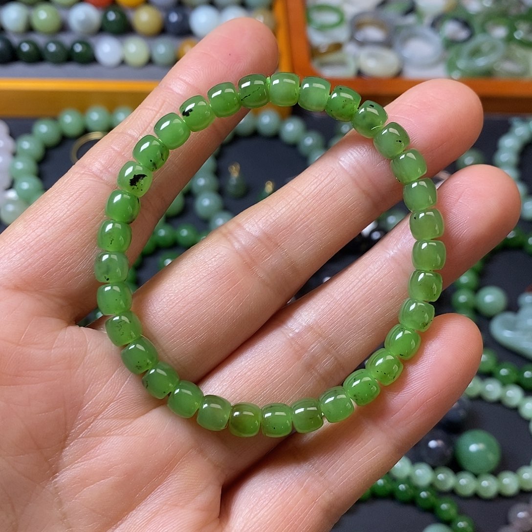 和田玉未镶嵌手链