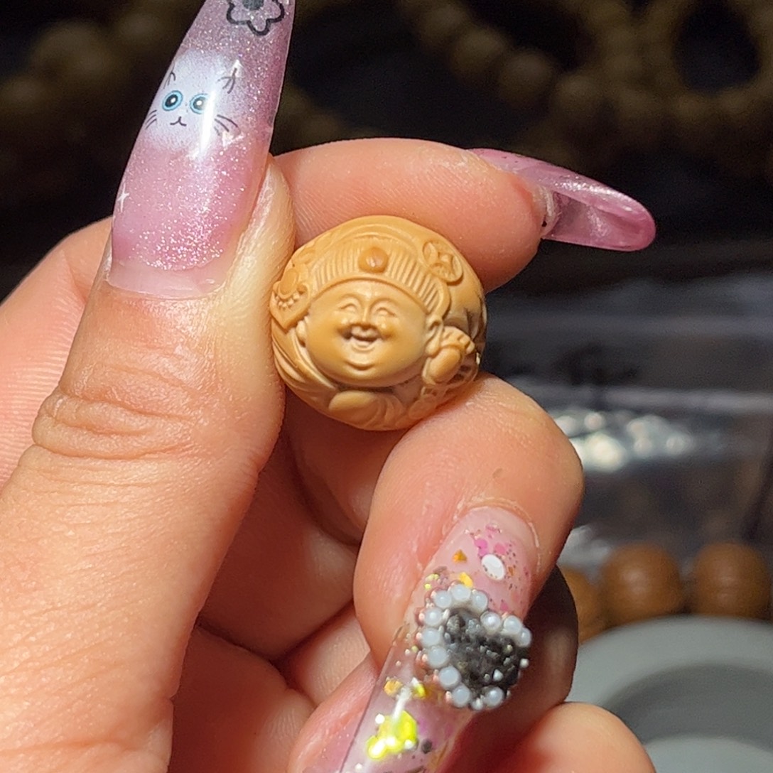 杨***木吊坠猴头核桃17+财迷单颗全品无瑕无药