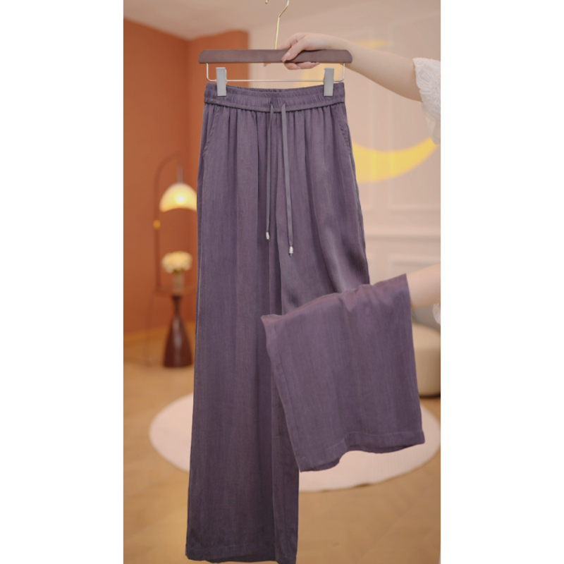 新中式夏季新款气质百搭休闲裤（S2506/庄/艳）