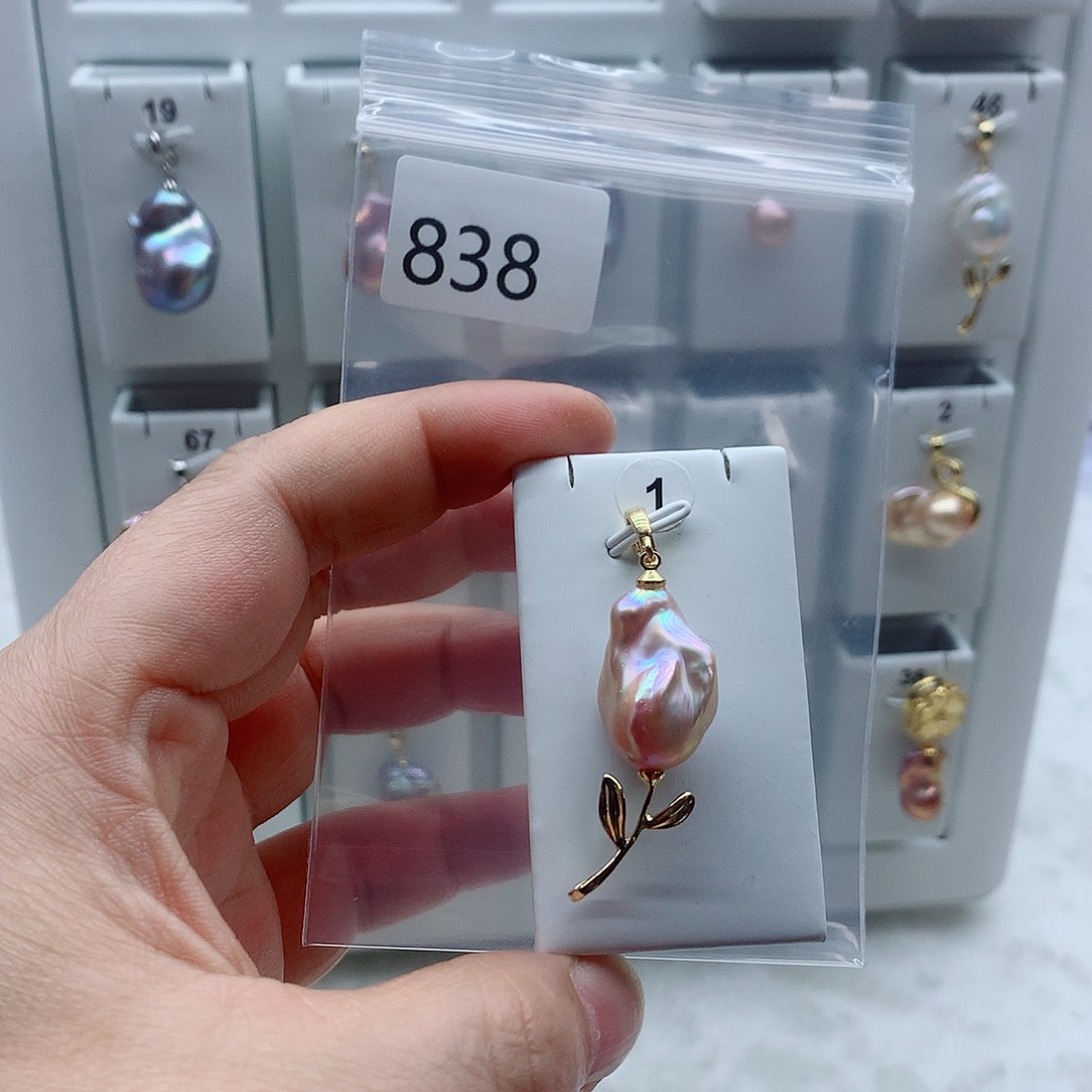 吊坠(不含链)合金淡水珍珠