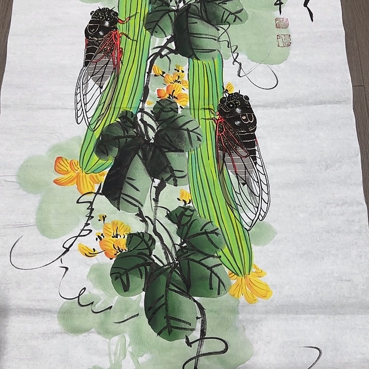 手绘国画作品9999