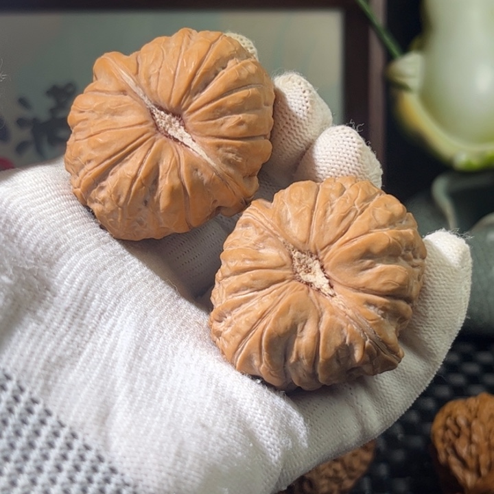 别****文玩核桃把件南瓜墩