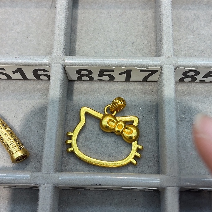 铜合金8517强保色发 1 个壹笔壹吊坠