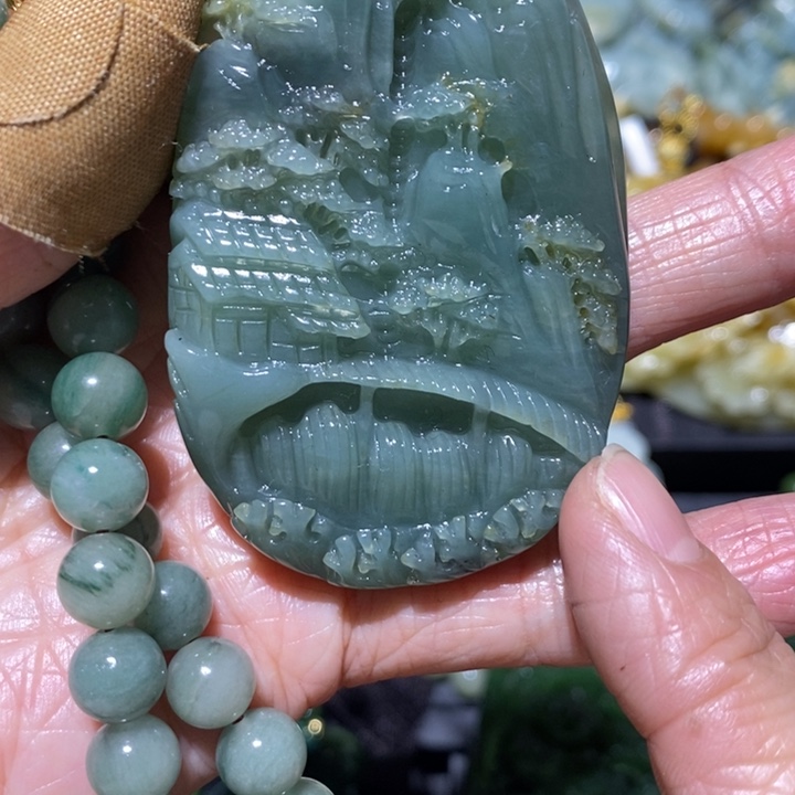 岫玉岫玉吊坠未镶嵌