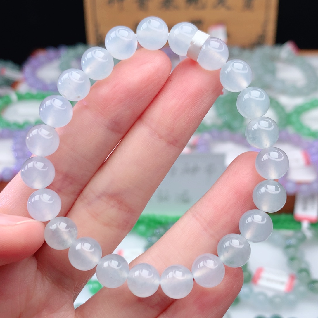 翡翠手链未镶嵌翡翠8mm