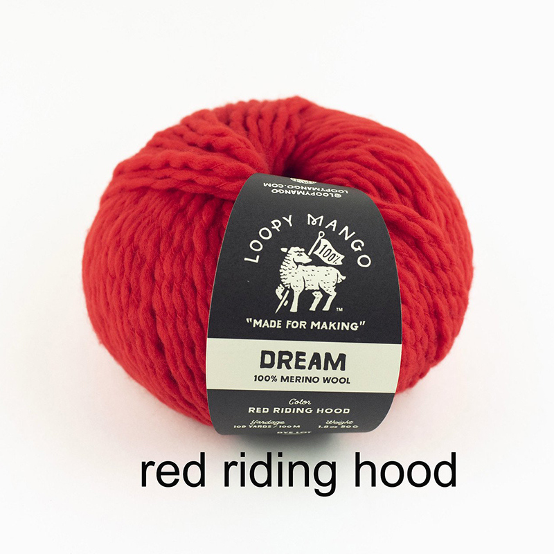 LOOPY MANGO DREAM 进口美利奴羊毛线中粗围巾毛线手工diy